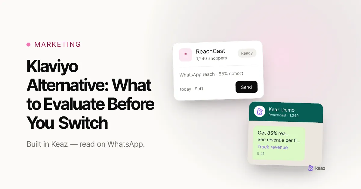 Keaz cover: how to evaluate a Klaviyo alternative for a Shopify store